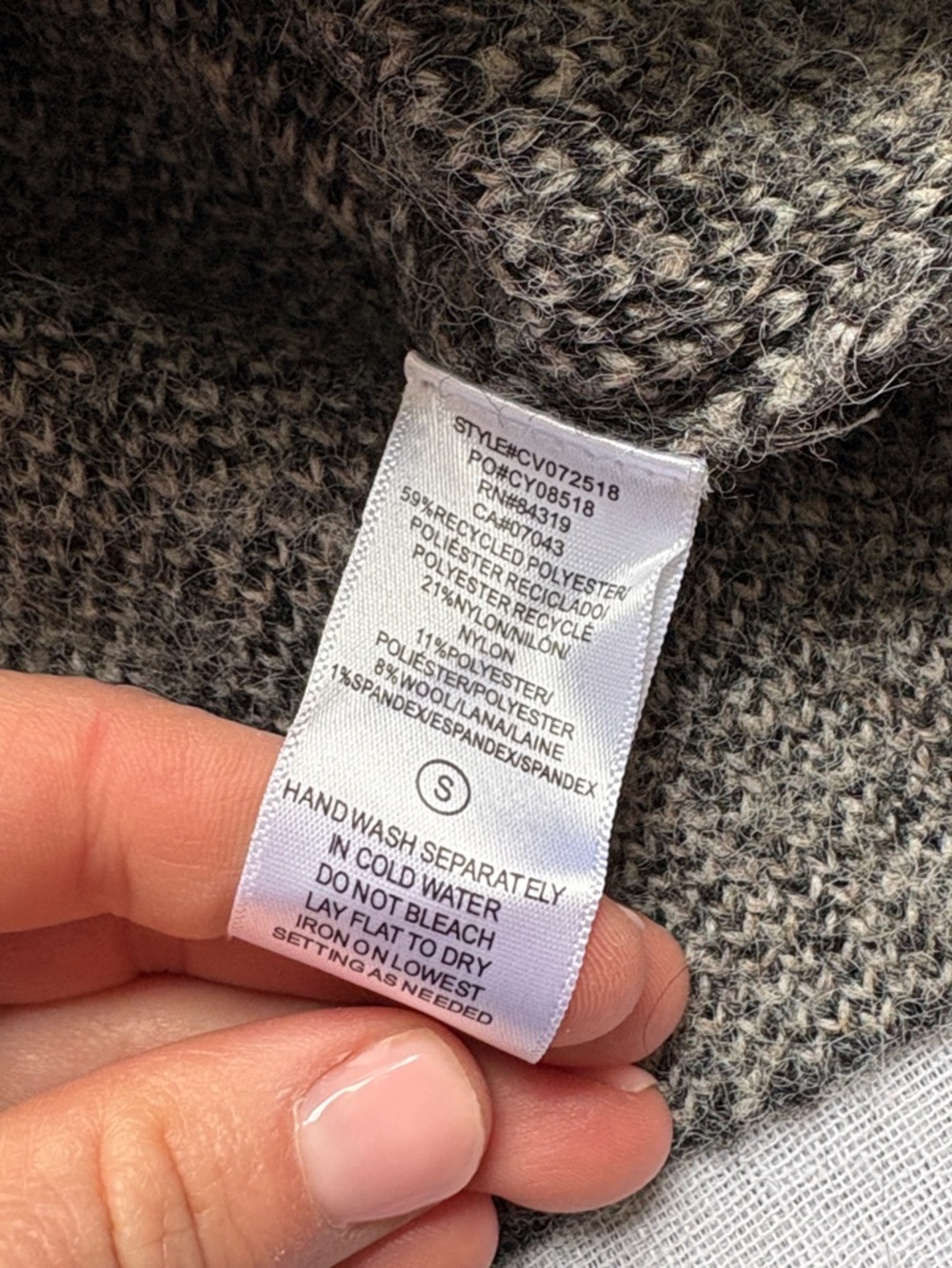 Cyrus Grey Zip-Front Wool-Blend Cardigan Jacket - Picture 10 of 13